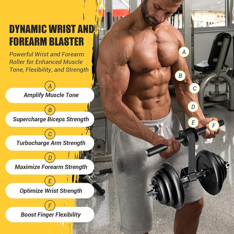 AJKPL Forearm Strengthener and Wrist Roller, 43.3 in Or 51.2 in Ultra-Strong Nylon Webbing Wrist & Forearm Blaster with Quick Locking Mechanism, Durable Anti-Slip Grip Handles for Forearm Strength Training - Image 4